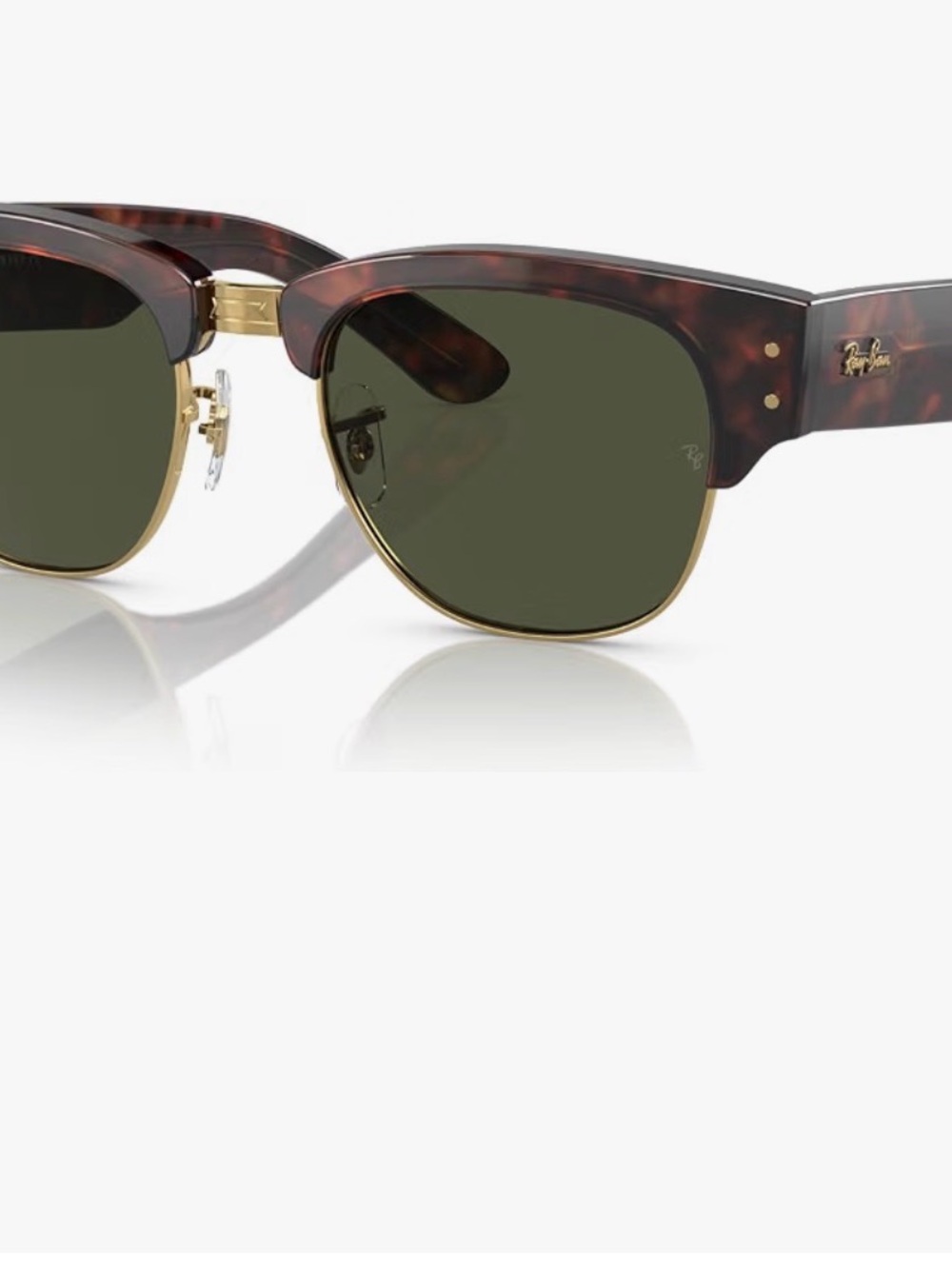 Ray-Ban Clubmaster Sunglasses - Tortoise Shell and Green
